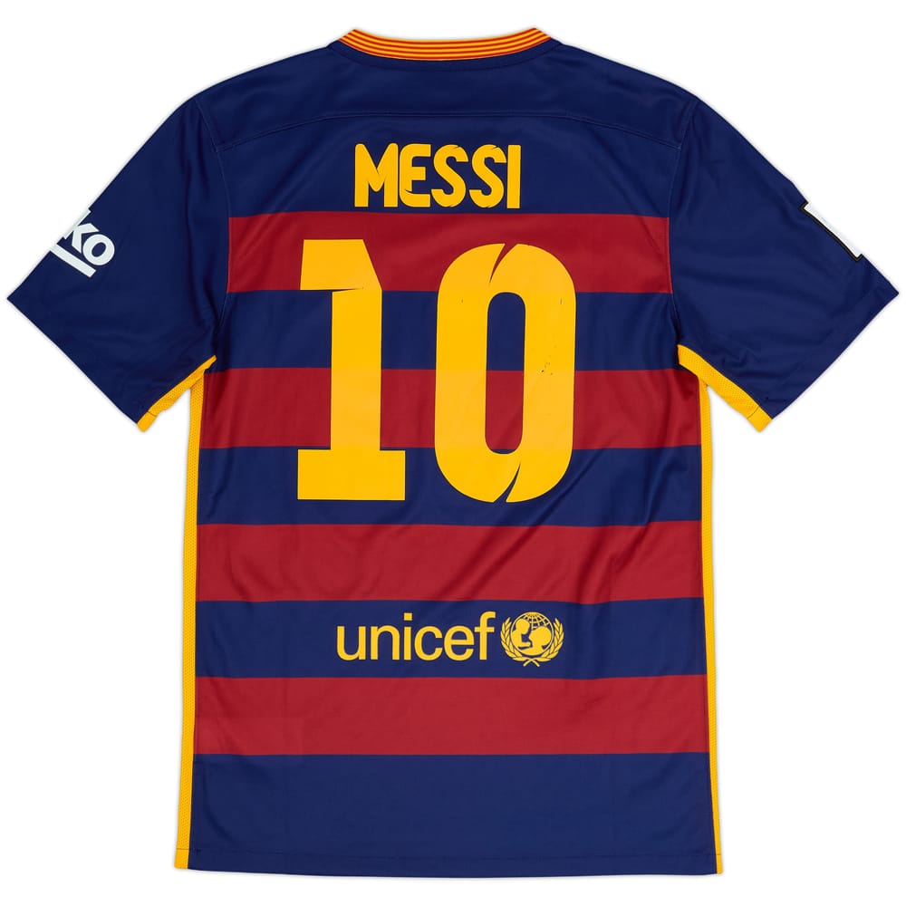 2015-16 Barcelona Home Shirt Messi #10 - 6/10 - (S)