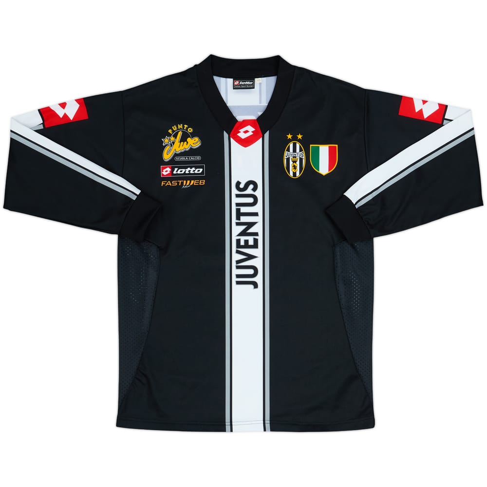2002-03 Juventus 'Scuola Calcio' Lotto Training L/S Shirt - 8/10 - (XS)