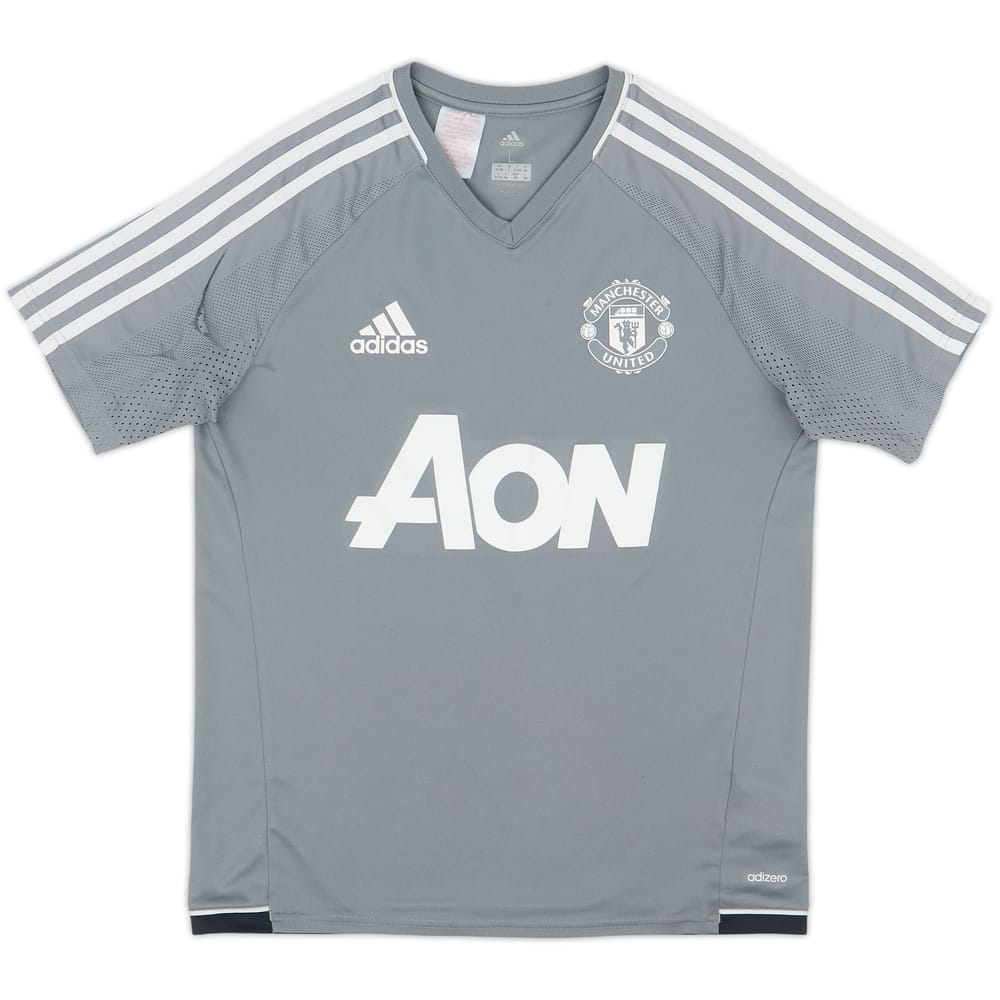 2017-18 Manchester United adizero Training Shirt - 8/10 - (L.Boys)