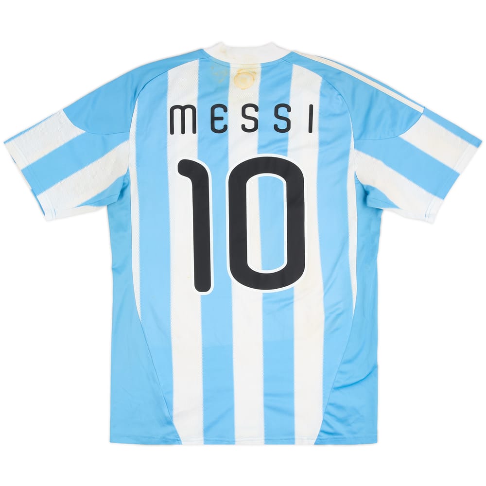 2010-11 Argentina Home Shirt Messi #10 - 4/10 - (L)