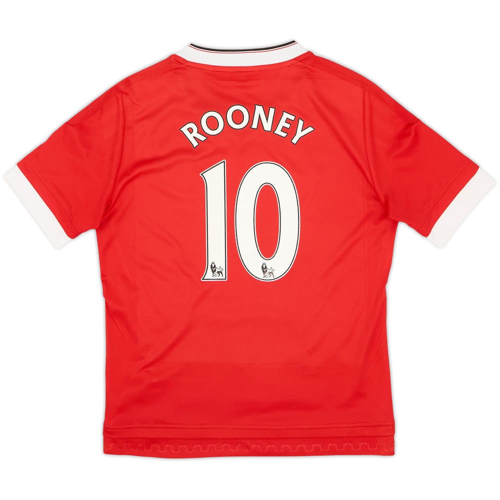2015-16 Manchester United Home Shirt Rooney #10 - 8/10 - (M.Boys)