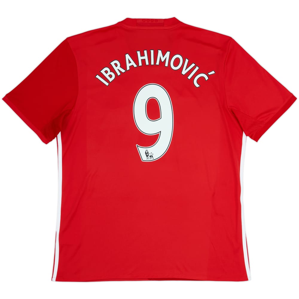 2016-17 Manchester United Home Shirt Ibrahimovic #9 - 6/10 - (L)