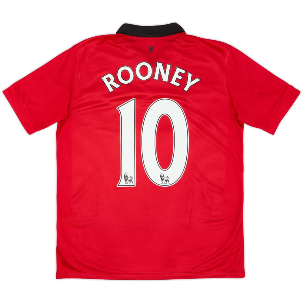 2013-14 Manchester United Home Shirt Rooney #10 - 6/10 - (XL.Boys)