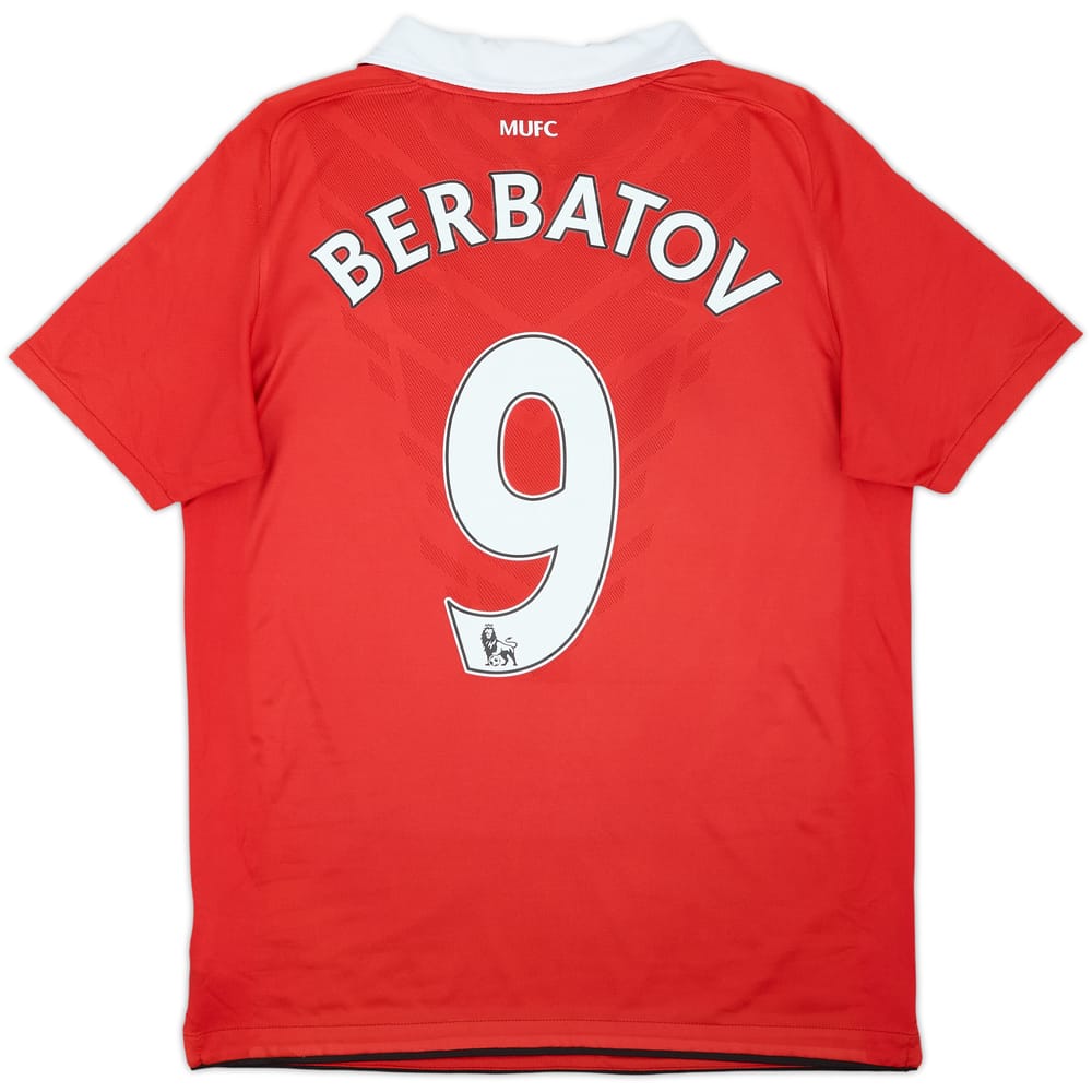 2010-11 Manchester United Home Shirt Berbatov #9 - 8/10 - (XL.Boys)