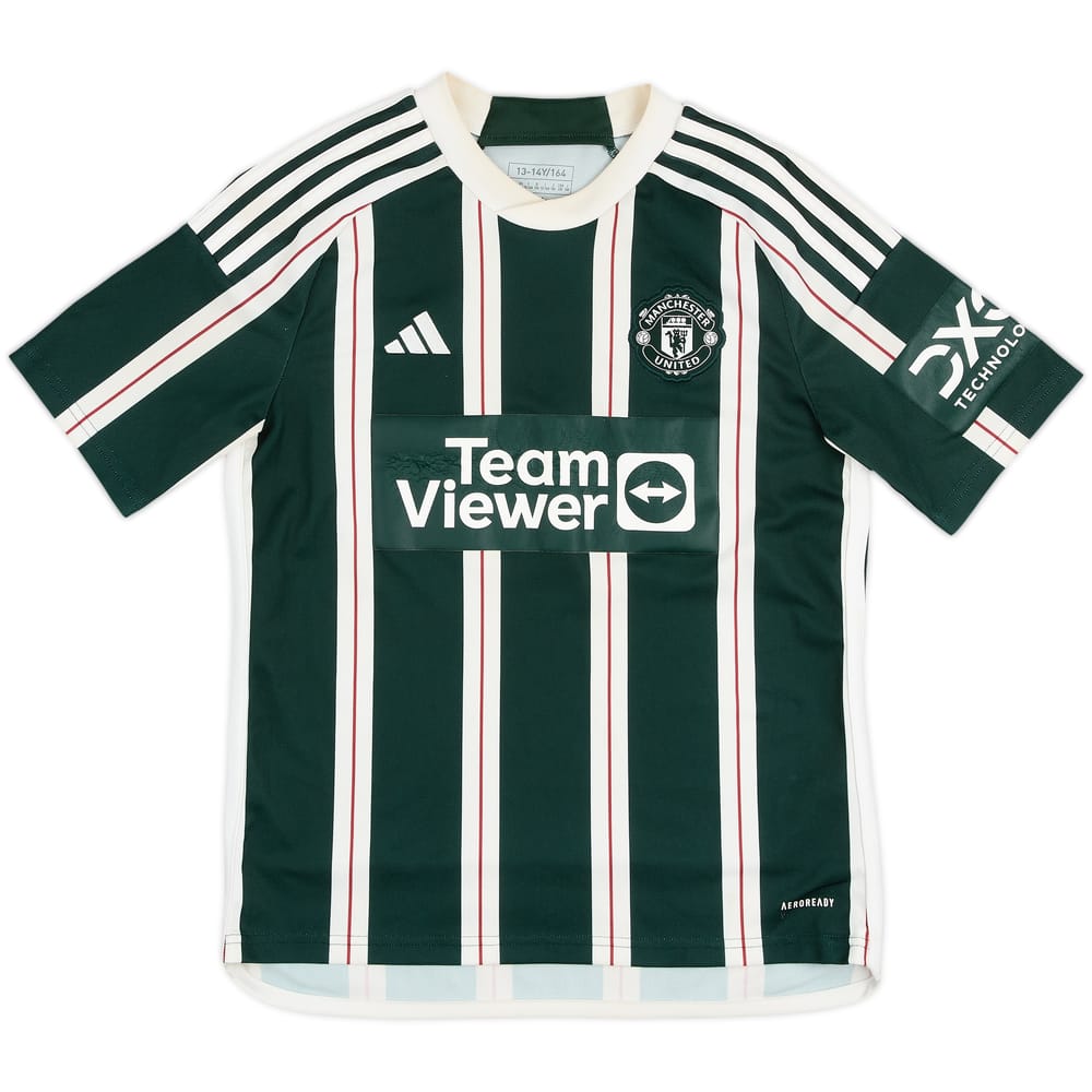 2023-24 Manchester United Away Shirt - 5/10 - (L.Boys)