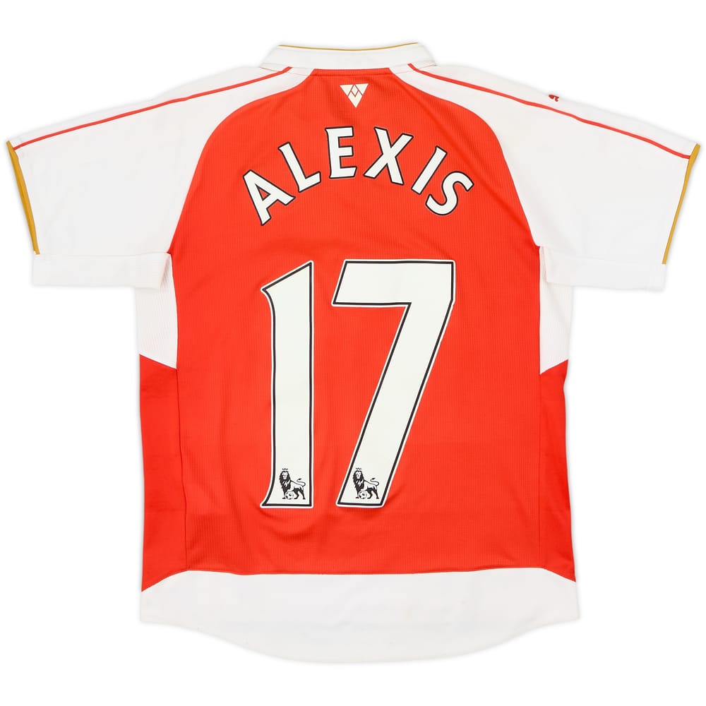 Camiseta de local del Arsenal 2015-16 Alexis #17 - 6/10 - (Niños L)