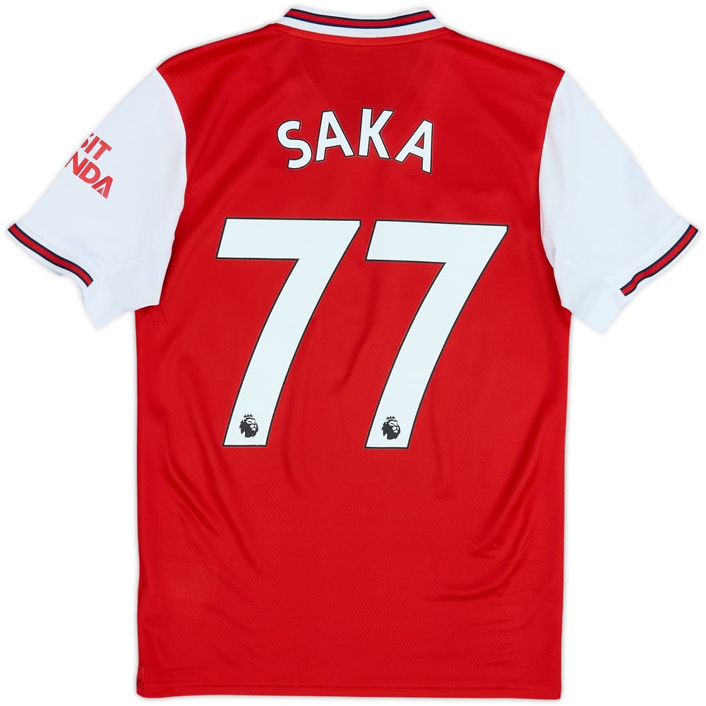 2019-20 Arsenal Home Shirt Saka #77 - 9/10 - (XS)