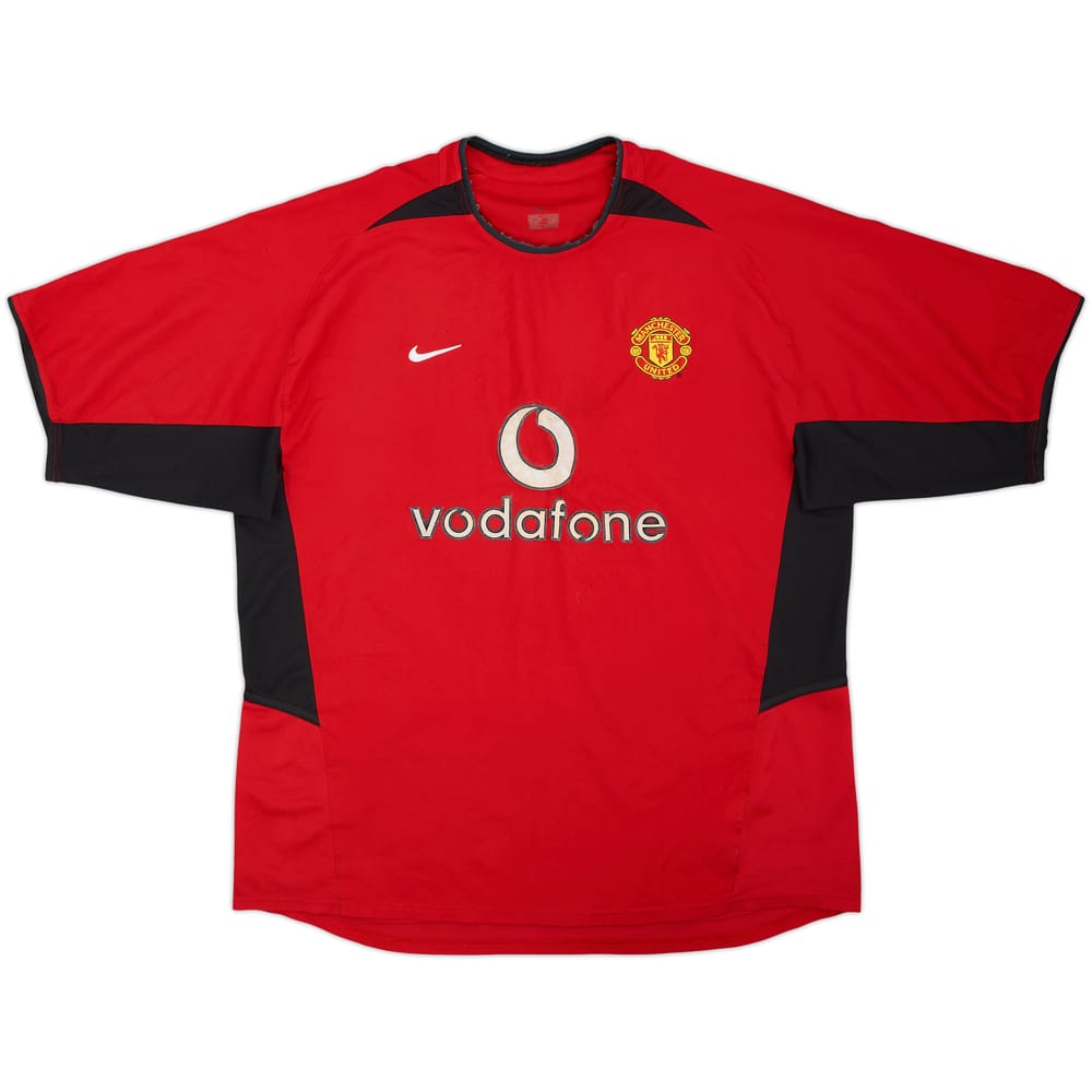 2002-04 Manchester United Home Shirt - 4/10 - (XL)