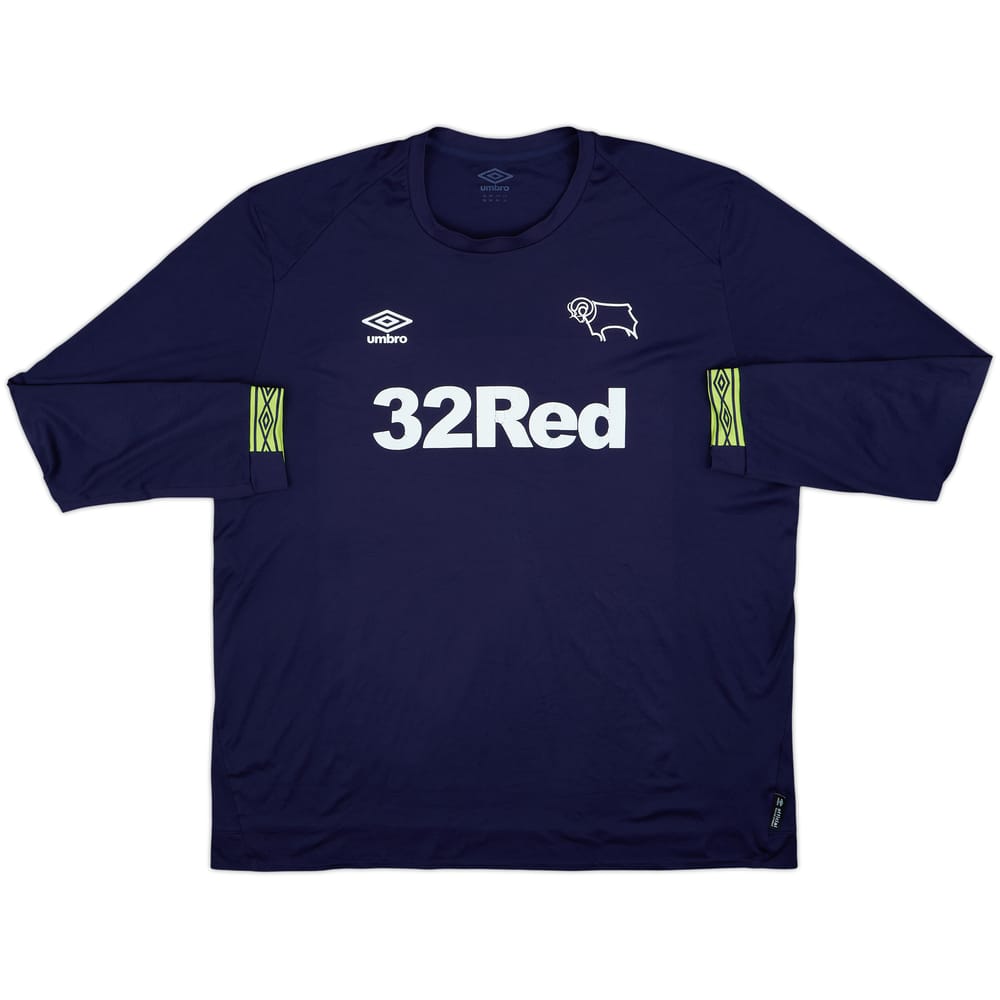 2018-19 Derby County Away L/S Shirt - 5/10 - (3XL)