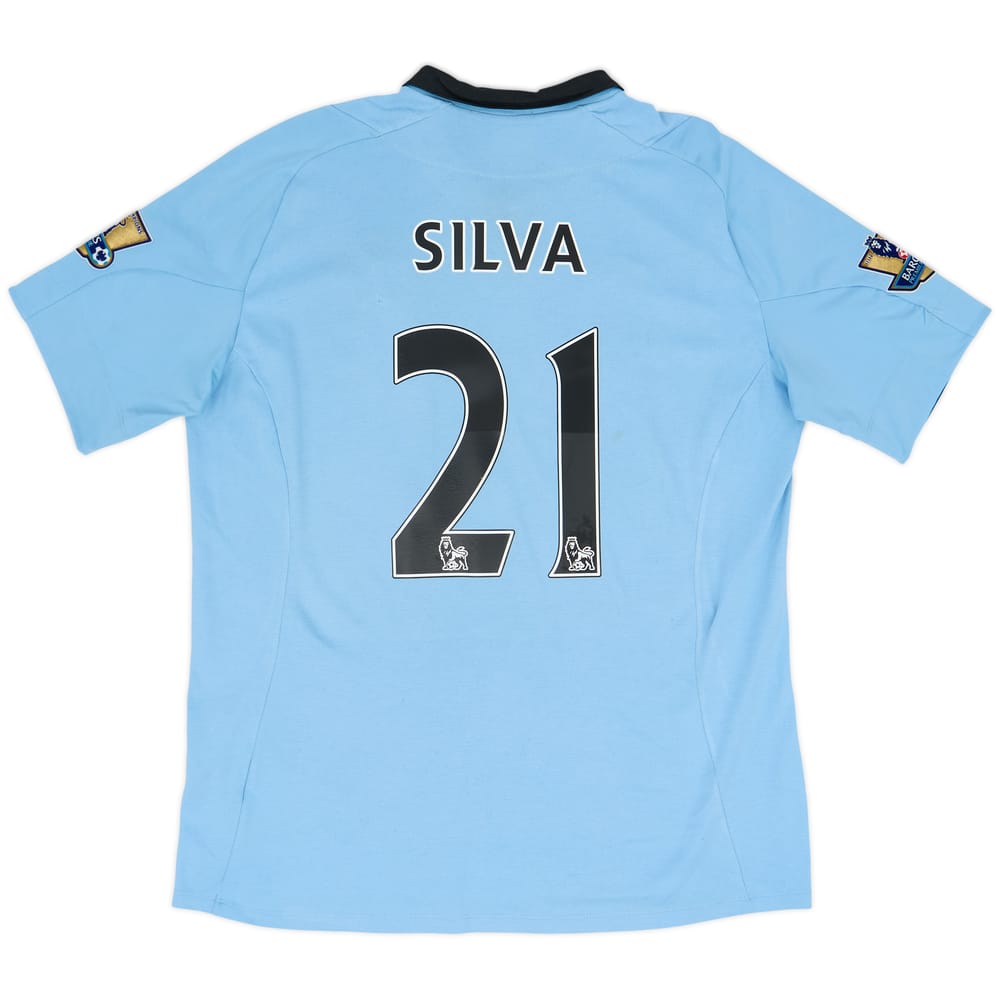 2012-13 Manchester City Home Shirt Silva #21 - 6/10 - (L)