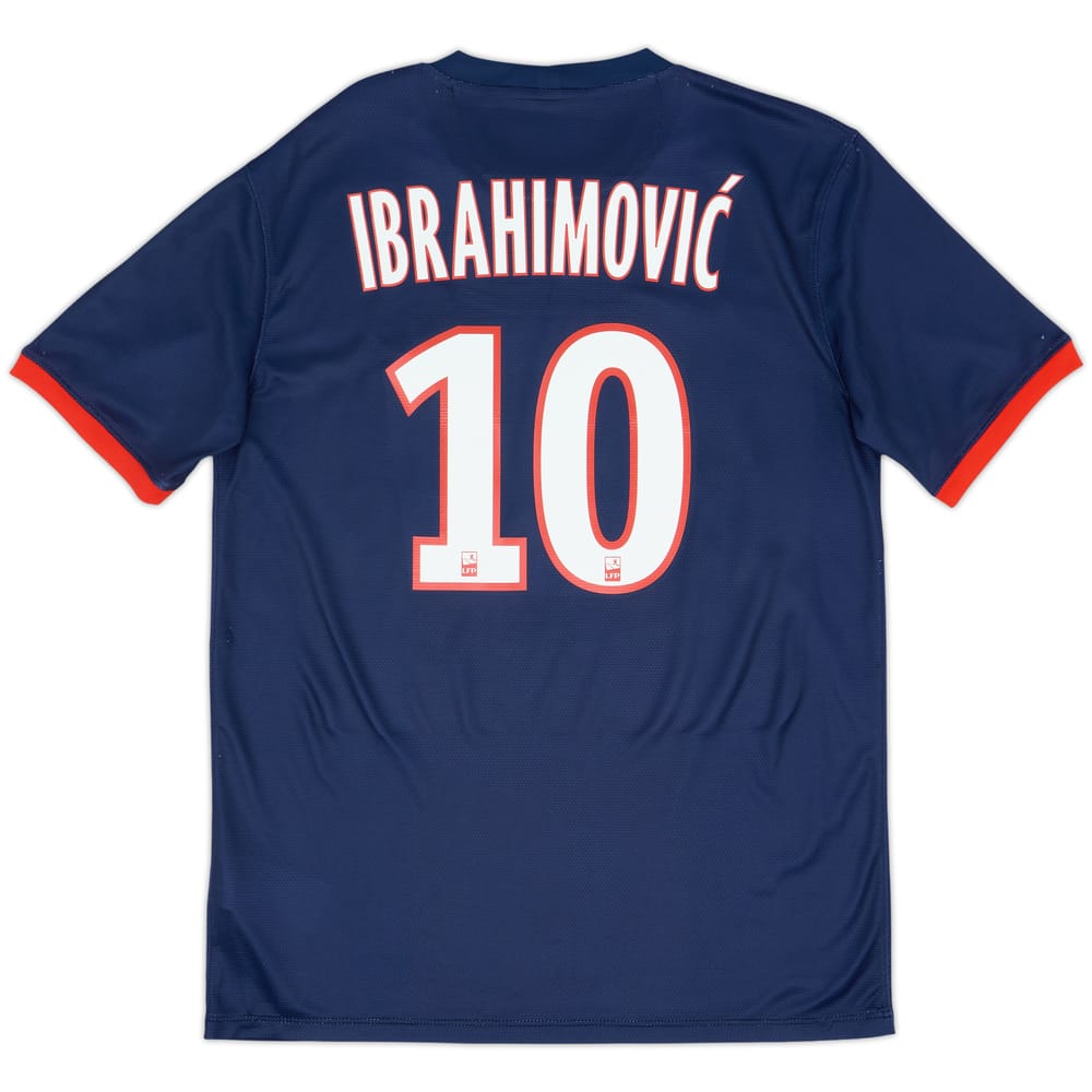 2013-14 Paris Saint-Germain Home Shirt Ibrahimovic #10 - 8/10 - (M)
