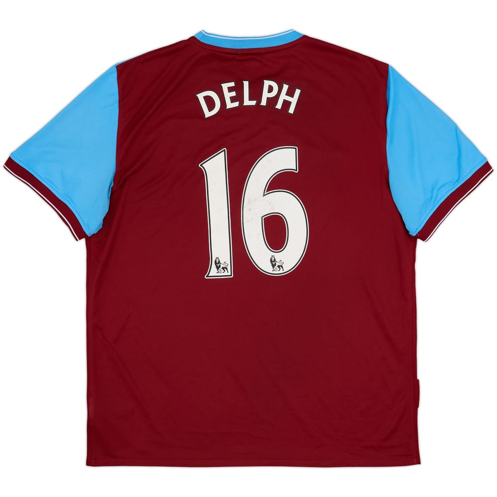 2009-10 Aston Villa Home Shirt Delph #16 - 5/10 - (XL)