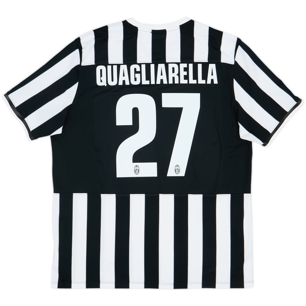 2013-14 Juventus Home Shirt Quagliarella #27 - 9/10 - (XXL)