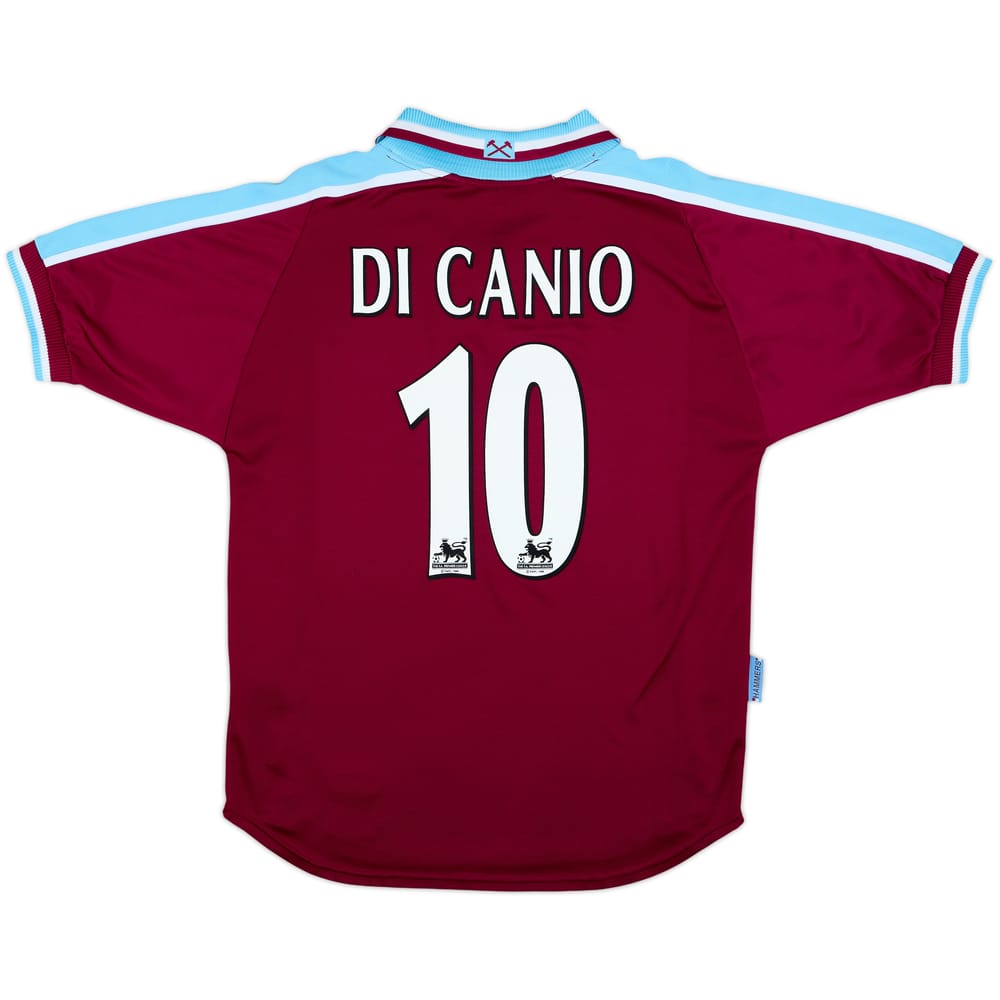 1999-01 West Ham Home Shirt Di Canio #10 - 8/10 - (M)