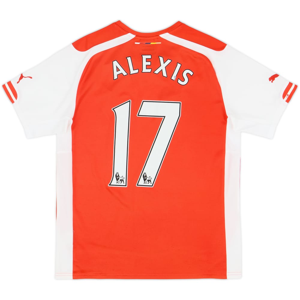 2014-15 Arsenal Home Shirt Alexis #17 - 6/10 - (S)