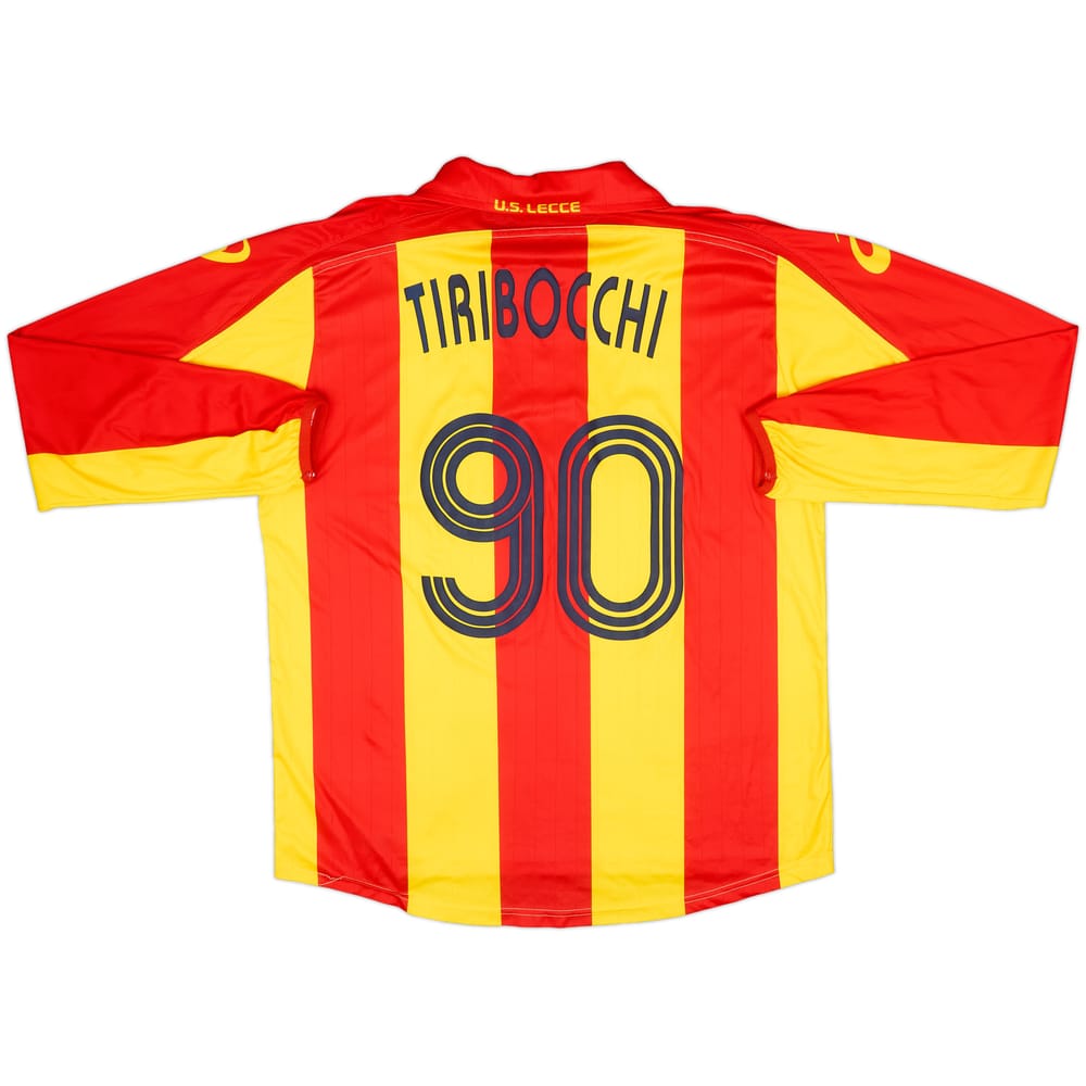 2007-08 Lecce Home L/S Shirt Tiribocchi #90 - 6/10 - (XL)