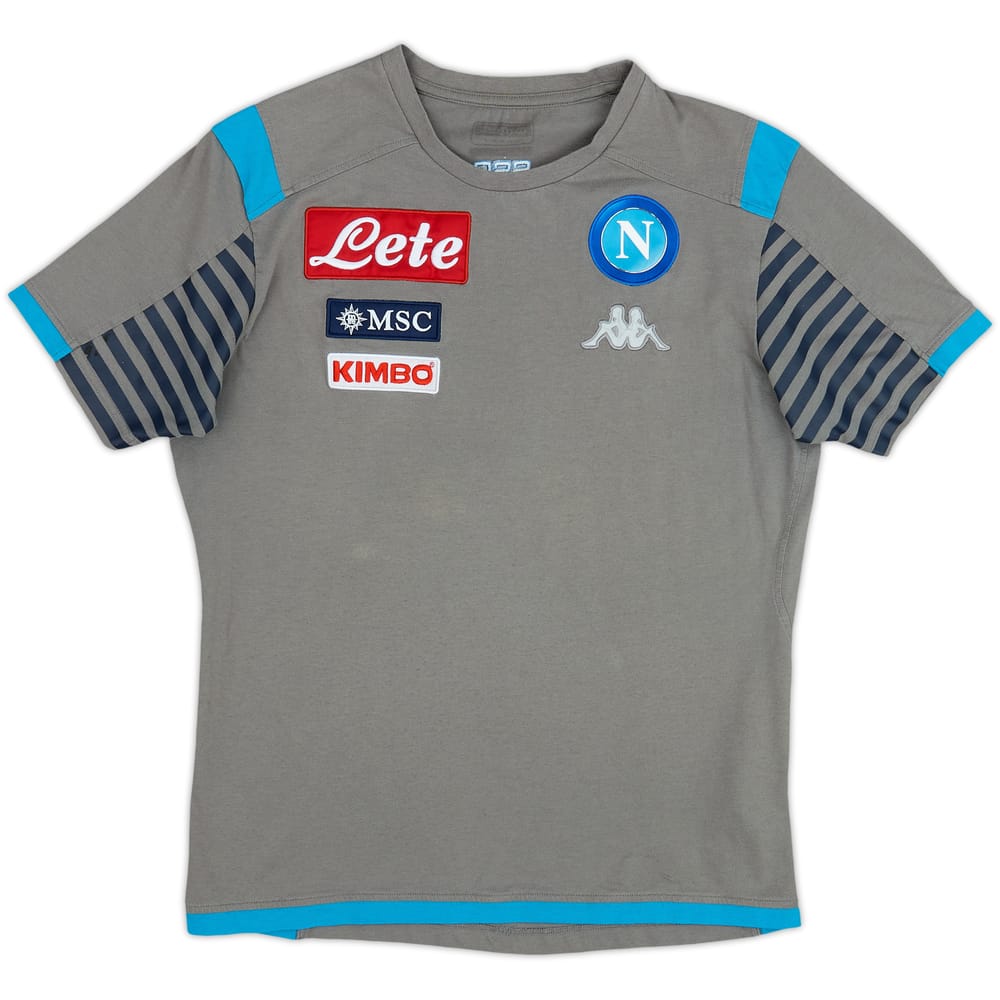 Camiseta Kappa de entrenamiento del Napoli 2017-18 - 5/10 - (L)