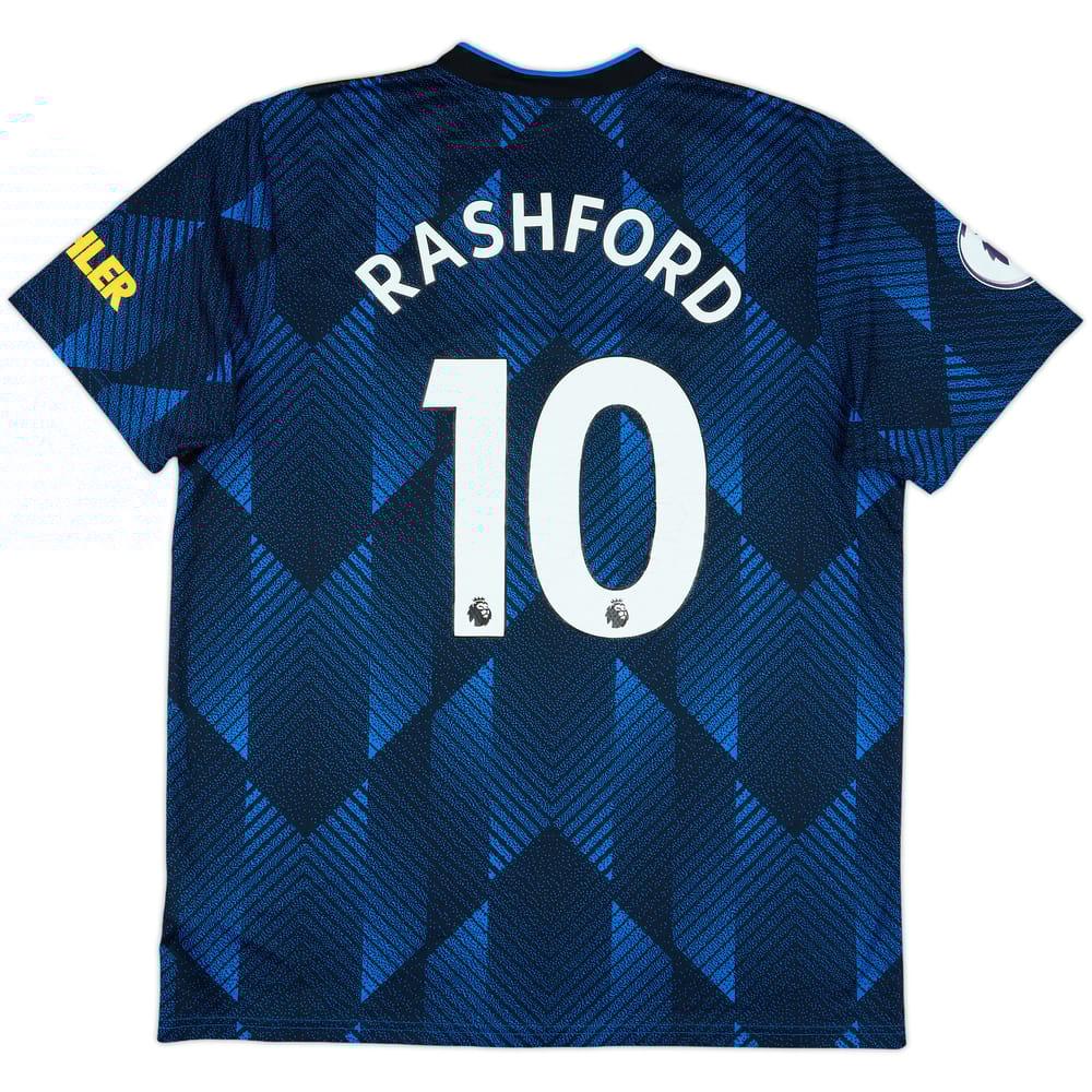 2021-22 Manchester United Third Shirt Rashford #10 - 5/10 - (XL)