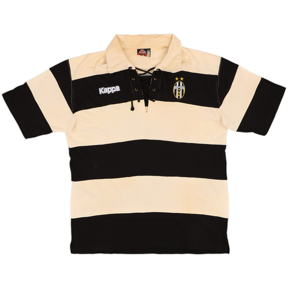 1997-98 Juventus Kappa Laced Polo Shirt - 4/10 - (XL)