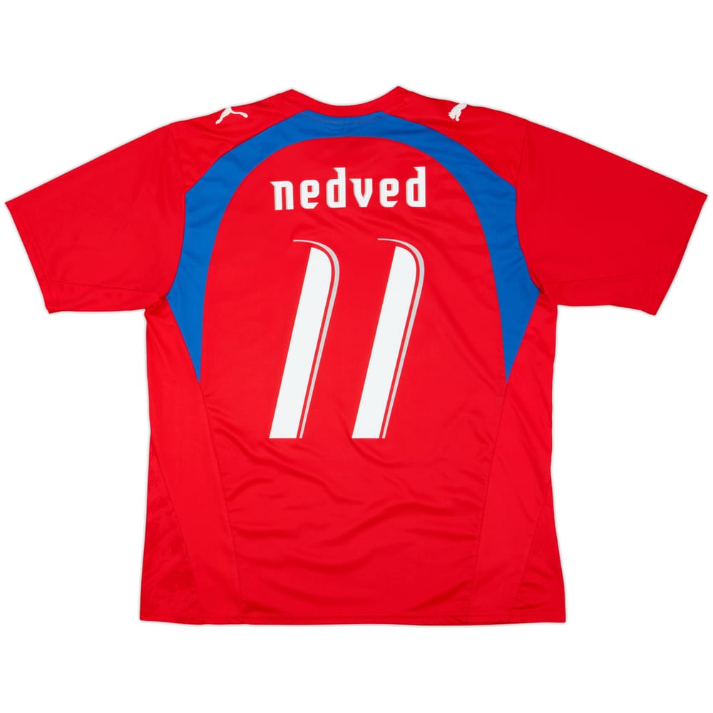 2006-08 Czech Republic Basic Home Shirt Nedved #11 - 5/10 - (L)