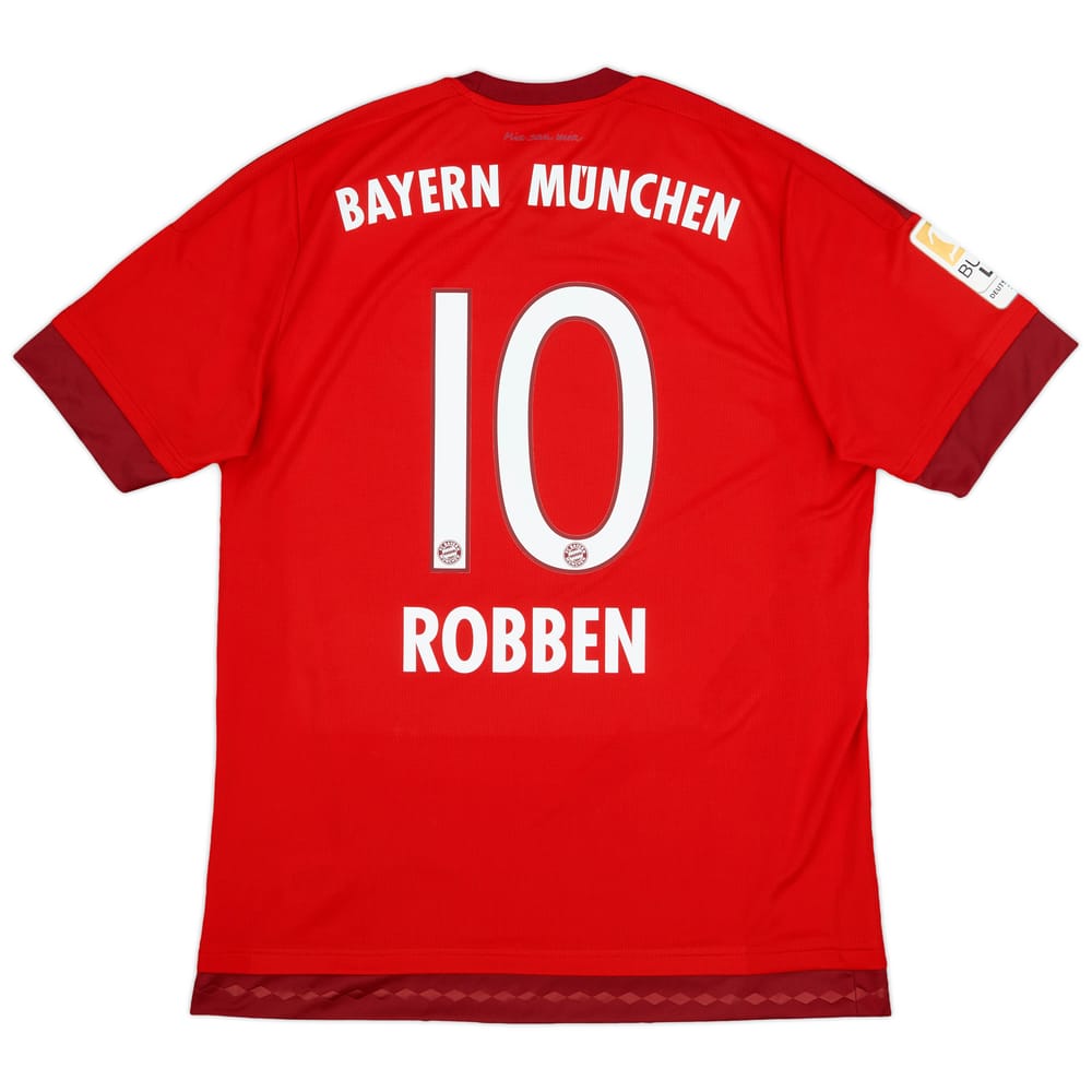2015-16 Bayern Munich Home Shirt Robben #10 - 9/10 - (L)
