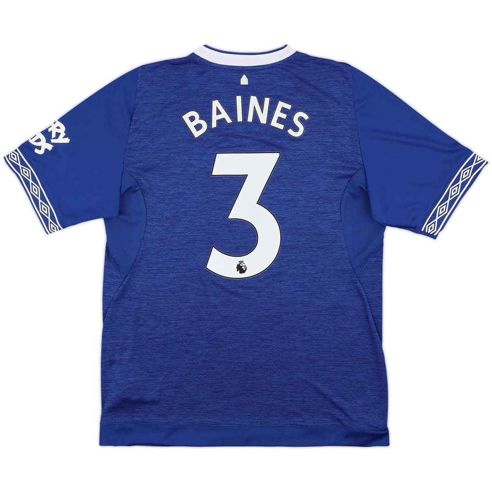 2018-19 Everton Home Shirt Baines #3 - 10/10 - (L)