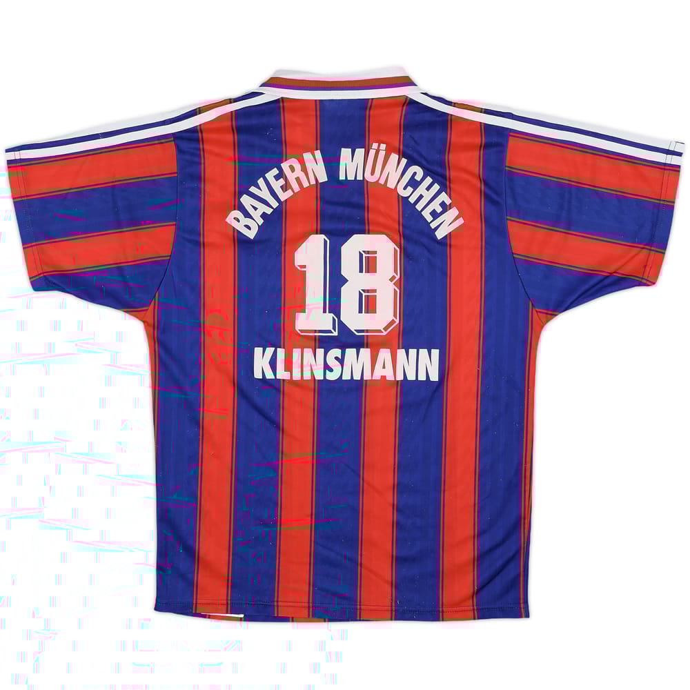 1995-97 Bayern Munich Home Shirt Klinsmann #18 - 9/10 - (S)