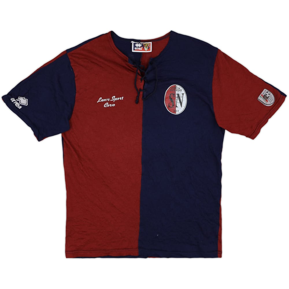 1990s Genoa Errea Retro Training Shirt Schiavon #11 - 6/10 - (M)