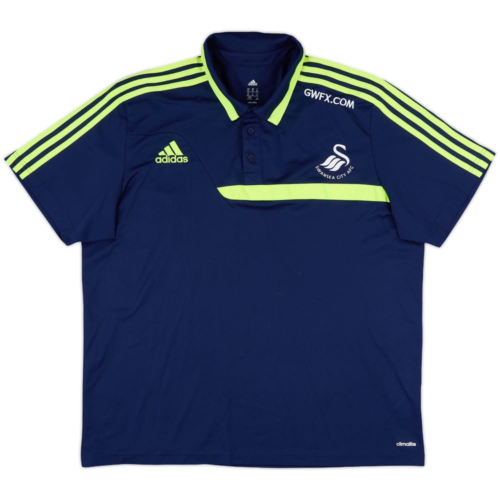 2013-14 Swansea adidas Polo Shirt - 8/10 - (XL)