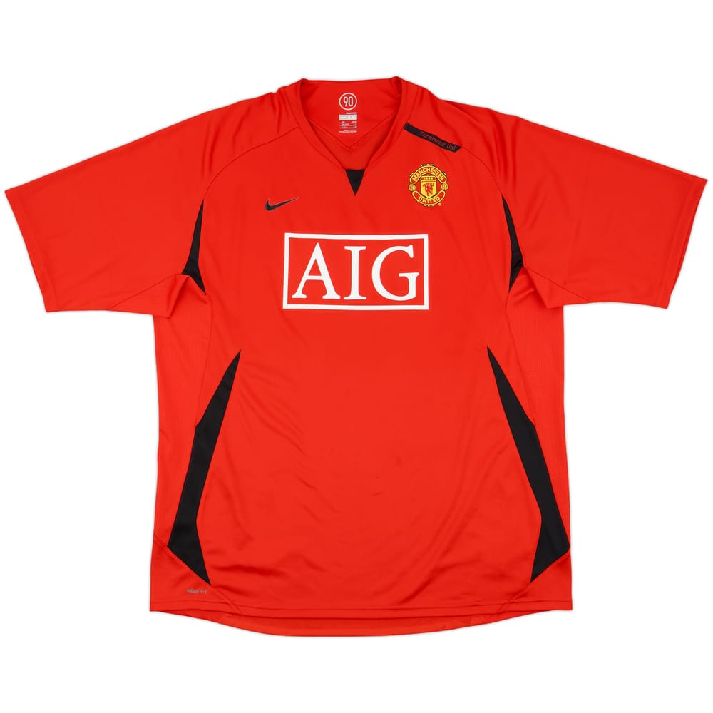 2007-08 Manchester United Nike Training Shirt - 9/10 - (XXL)