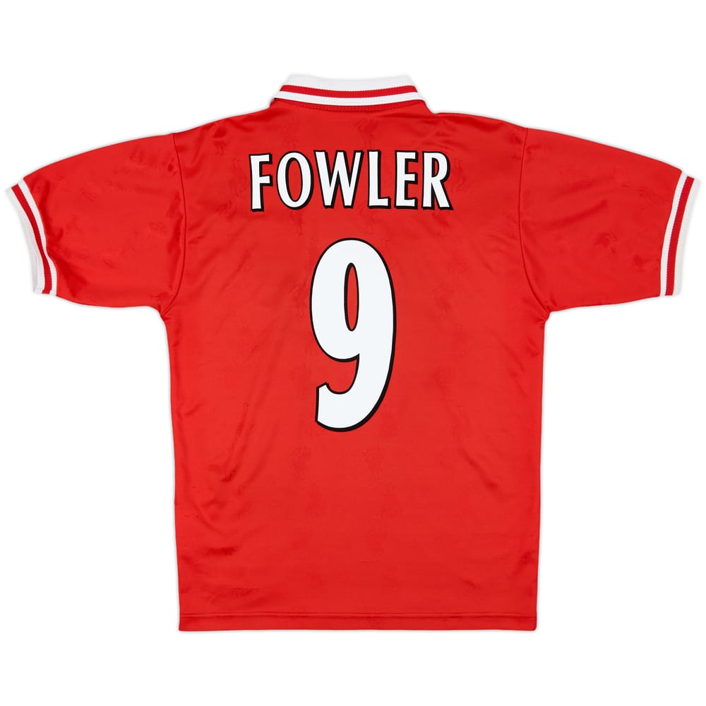 1996-98 Liverpool Home Shirt Fowler #9 - 6/10 - (S)