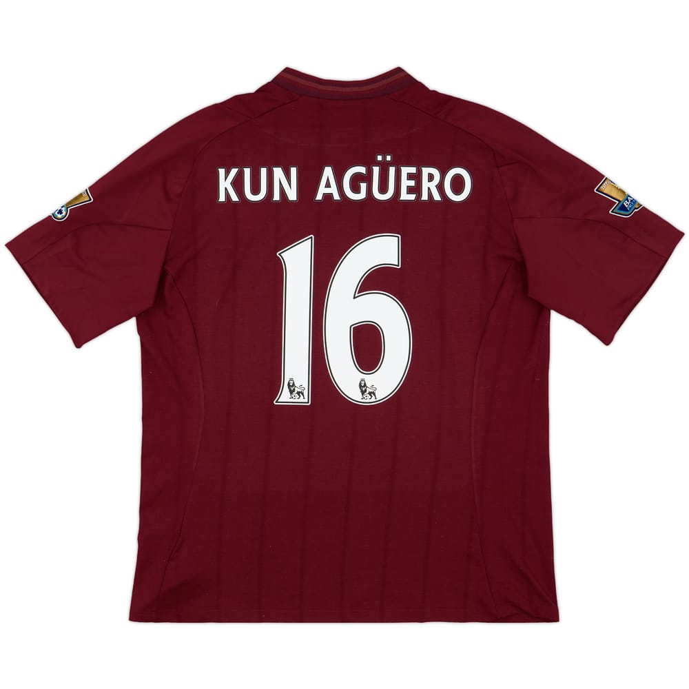 2012-13 Manchester City Away Shirt Kun Aguero #16 - 7/10 - (XL)