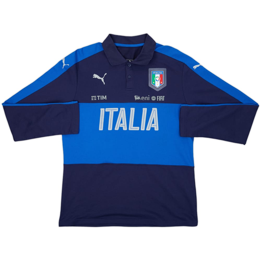 2014-15 Italy Puma Polo L/S Shirt - 10/10 - (XL)