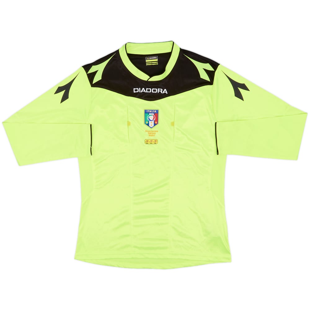 2014-15 Italy Diadora Referee L/S Shirt - 9/10 - (M)