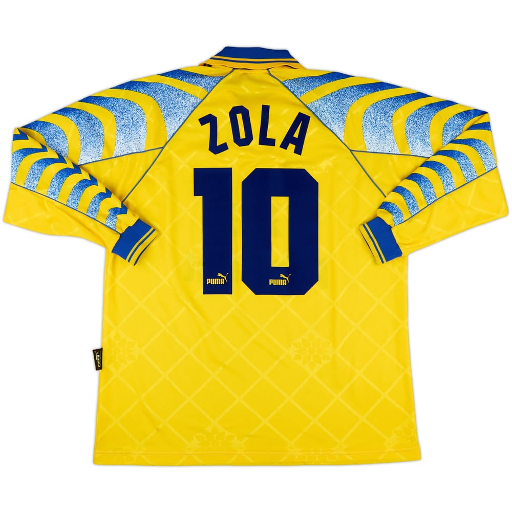 1995-96 Parma Third L/S Shirt Zola #10 - 8/10 - (L)