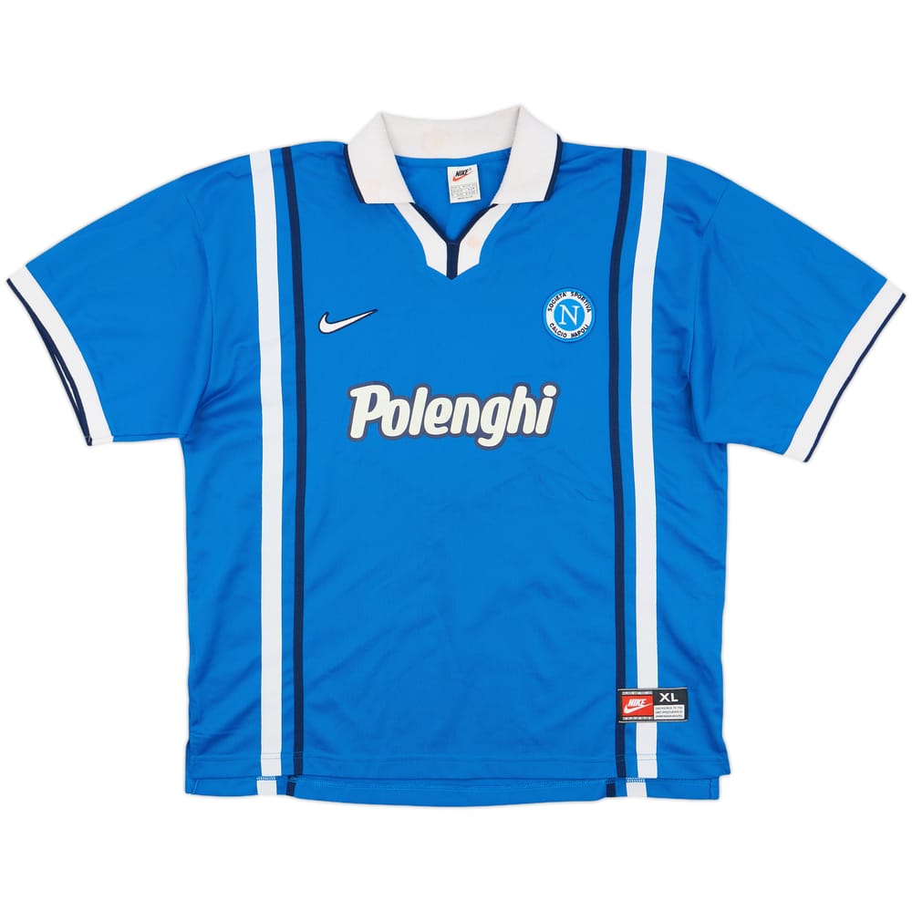 1997-98 Napoli Home Shirt #3 - 7/10 - (XL)