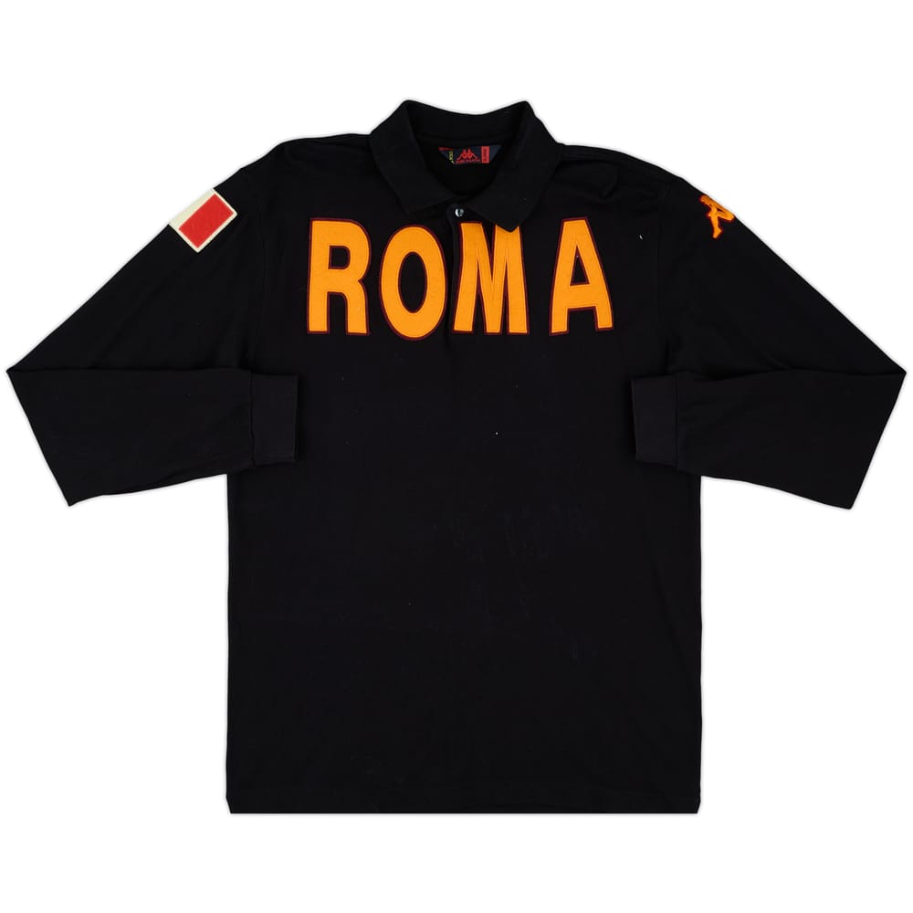 2008-09 Roma Kappa Polo L/S Shirt - 7/10 - (XL)