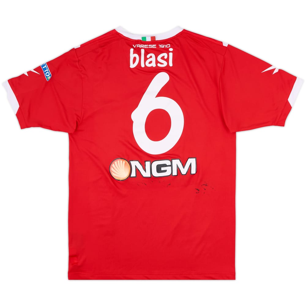 2014-15 AS Varese Signed Home Shirt Blasi #6 - 7/10 - (L)