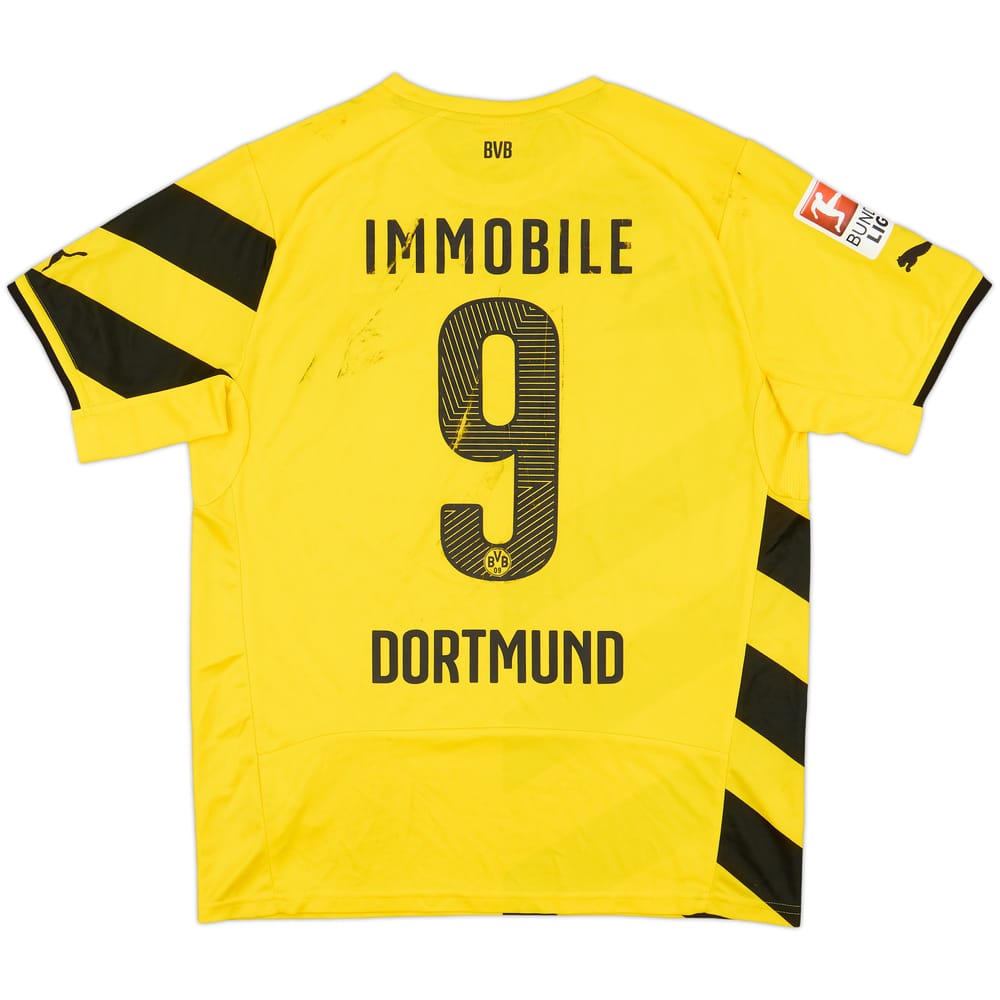 2014-15 Borussia Dortmund Home Shirt Immobile #9 - 4/10 - (L)