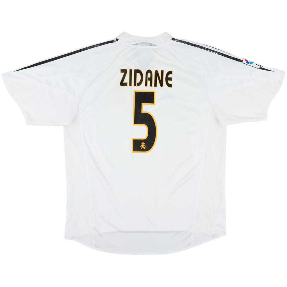 2004-05 Real Madrid Home Shirt Zidane #5 - 5/10 - (XL)