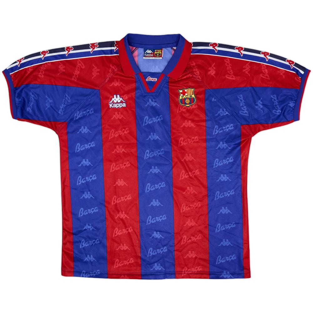 1995-97 Barcelona Home Shirt - 8/10 - (L)