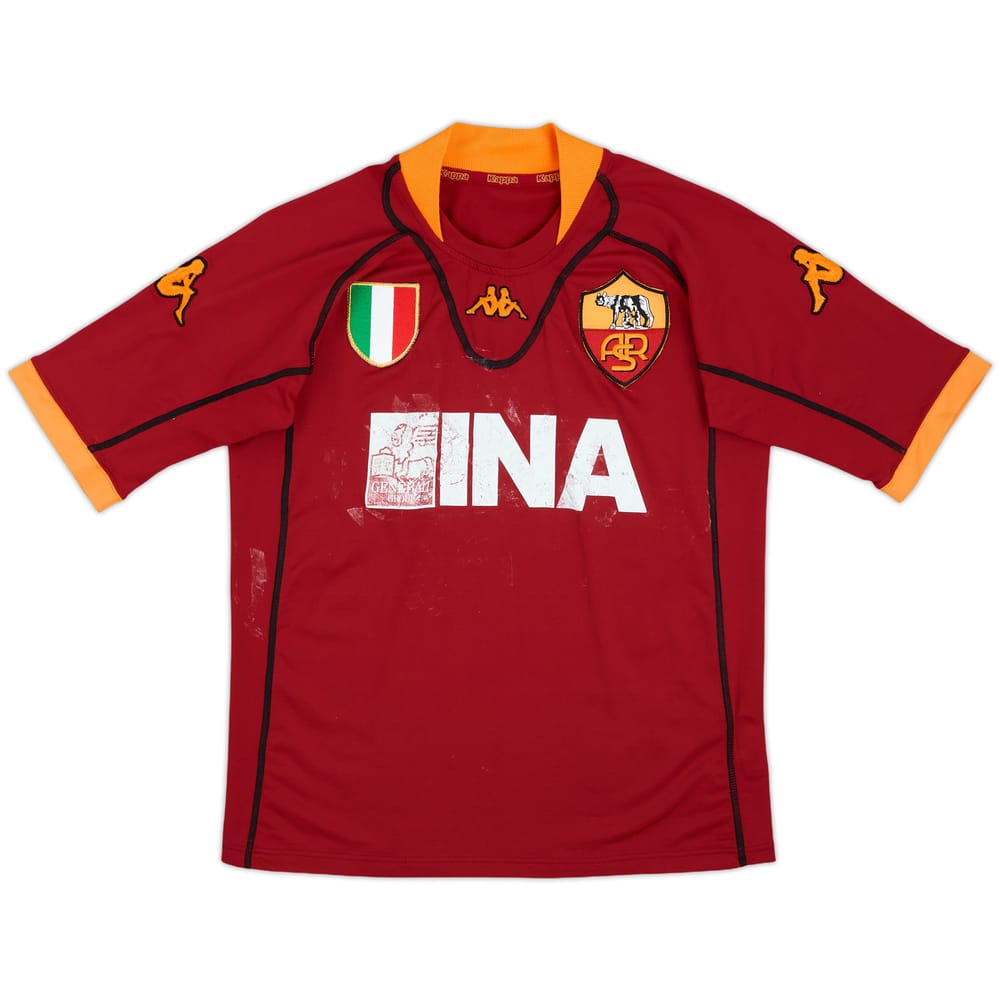 2001-02 Roma Home Shirt - 4/10 - (M)