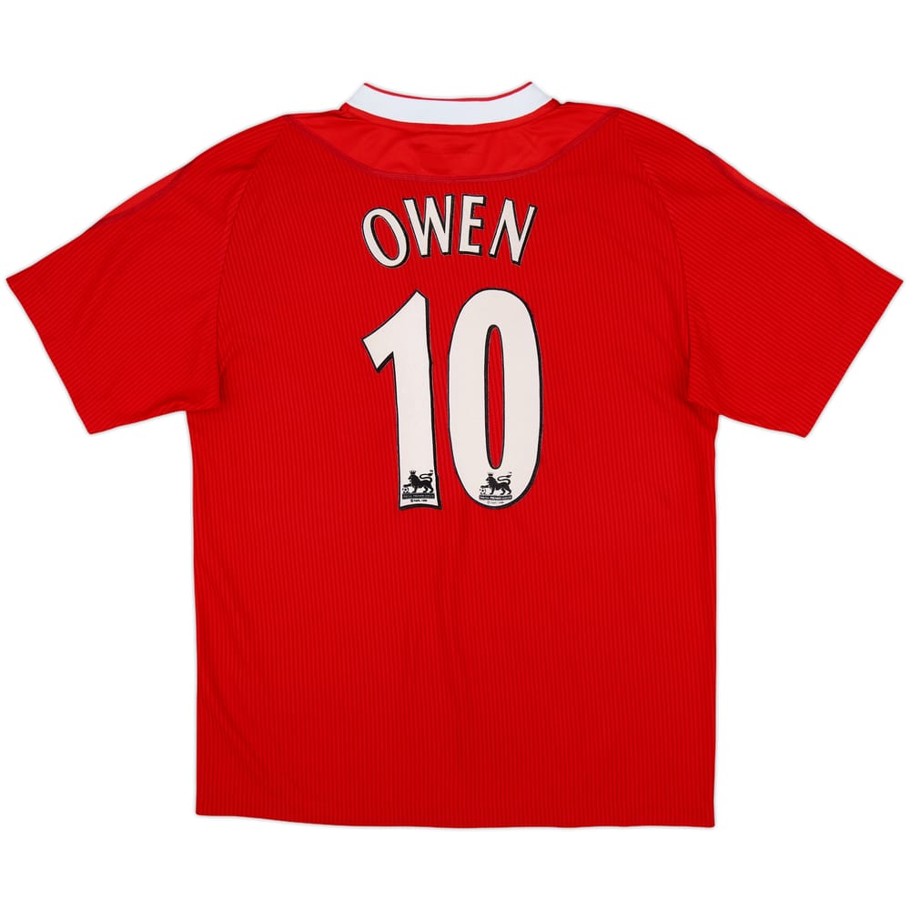 2002-04 Liverpool Home Shirt Owen #10 - 8/10 - (M)