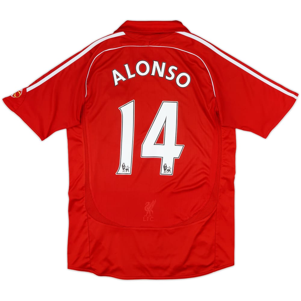 2006-08 Liverpool Home Shirt Alonso #14 - 5/10 - (M)