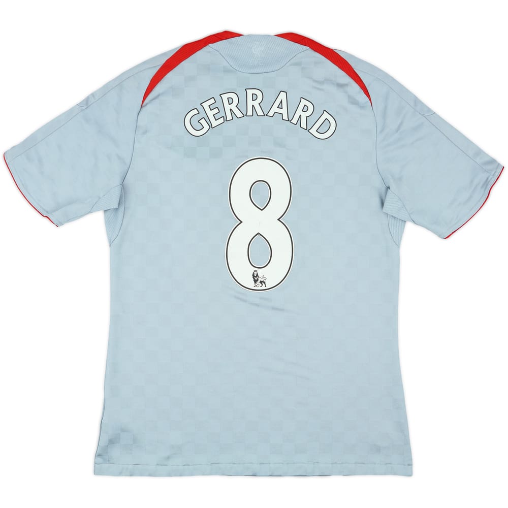 2008-09 Liverpool Away Shirt Gerrard #8 - 7/10 - (M)