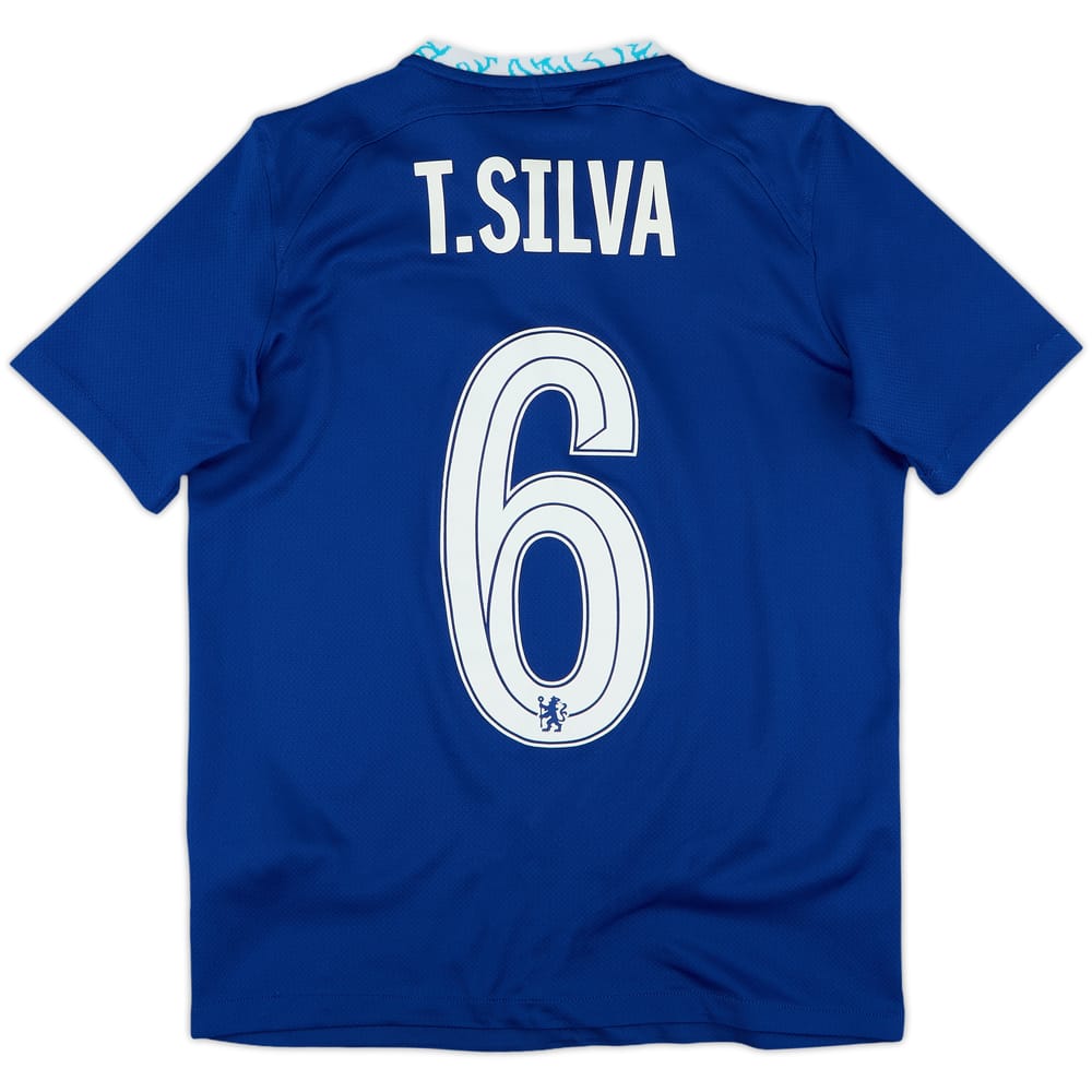 2022-23 Chelsea Home Shirt T.Silva #6 - 8/10 - (L.Boys)