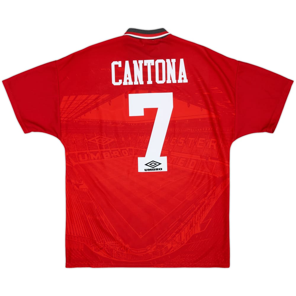 1994-96 Manchester United Home Shirt Cantona #7 - 8/10 - (L)