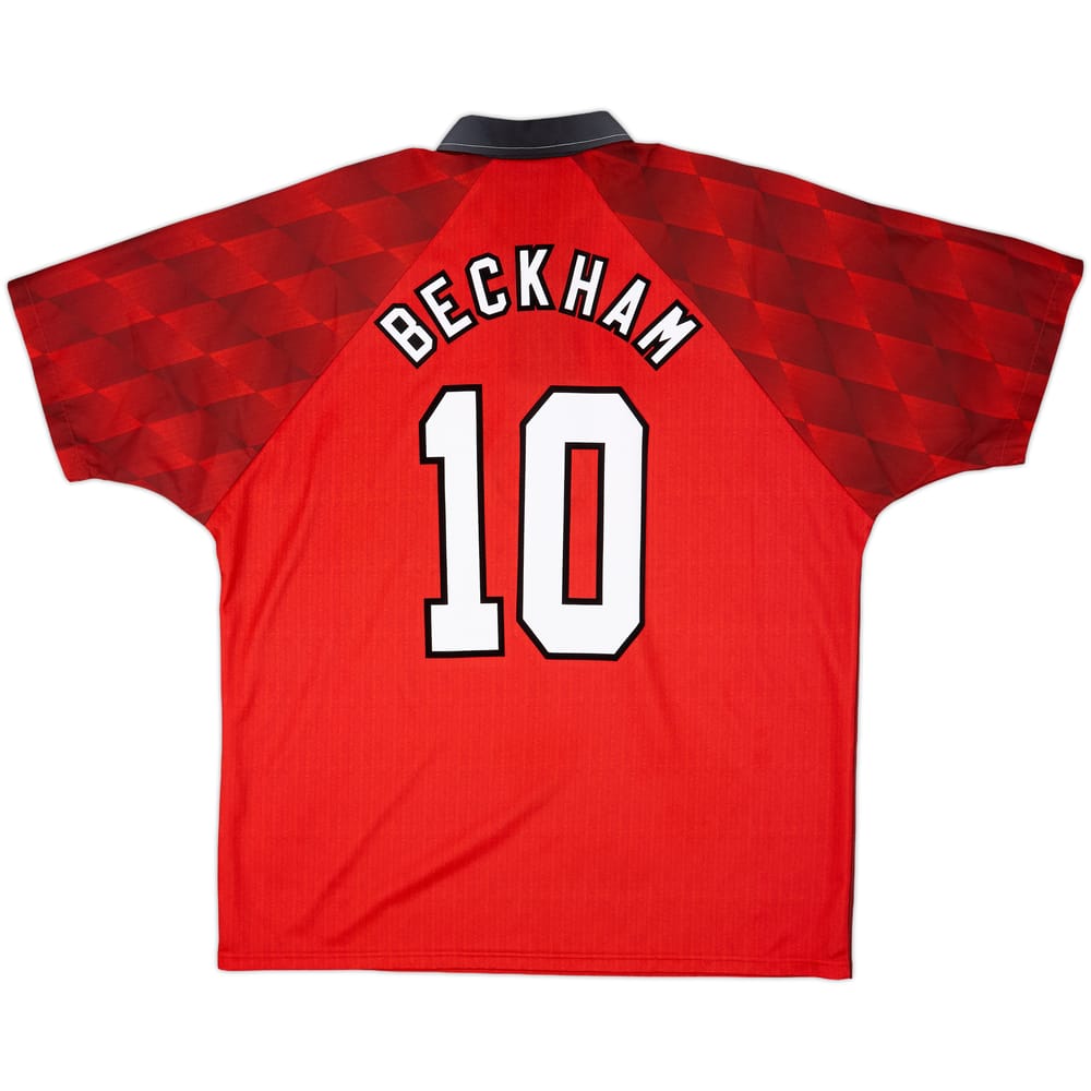 1996-98 Manchester United Home Shirt Beckham #10 - 10/10 - (XL)