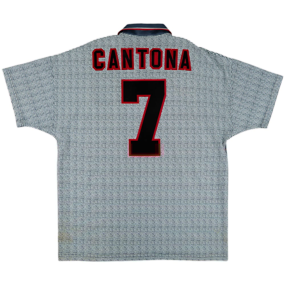 1995-96 Manchester United Away Shirt Cantona #7 - 8/10 - (XL)