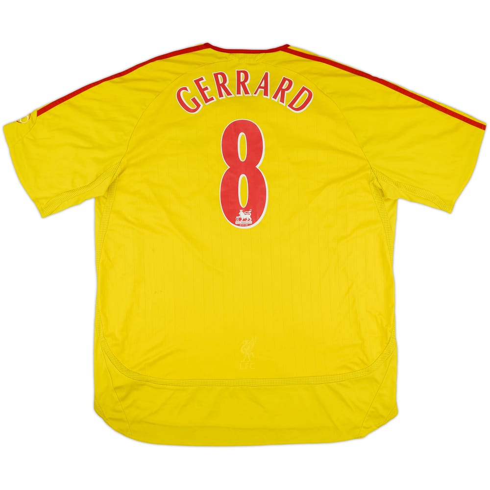 2006-07 Liverpool Away Shirt Gerrard #8 - 6/10 - (XXL)
